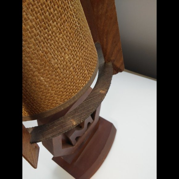 Vintage Mid Century Wooden Molson Beer Logo Bar Lamp - ULTRA RARE - Picture 8 of 14